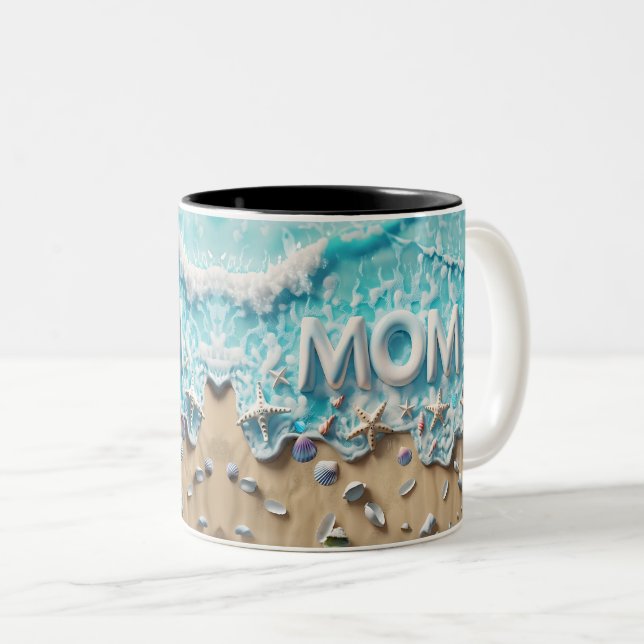 Tasse 2 Couleurs 3D Ocean Whisper Mom (Devant droit)