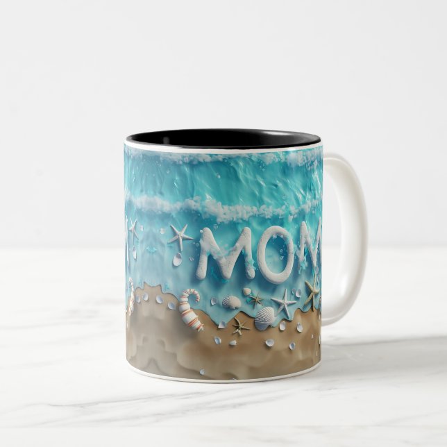 Tasse 2 Couleurs 3D Ocean Whisper Mom (Devant droit)