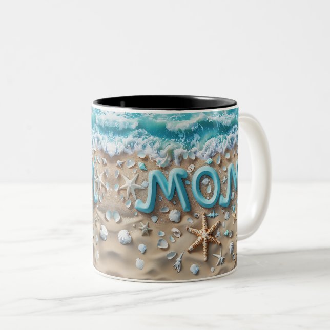 Tasse 2 Couleurs 3D Ocean Whisper Mom (Devant droit)