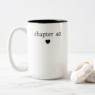 Tasse 2 Couleurs 40e anniversaire personnalisé