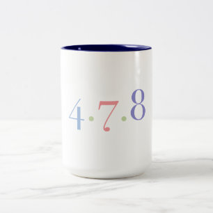 Tasse 2 Couleurs 4 7 8 Technique respiratoire Méditation