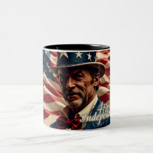 Tasse 2 Couleurs 4 juillet - Esprit d'indépendance