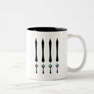 Tasse 2 Couleurs 4 pierres