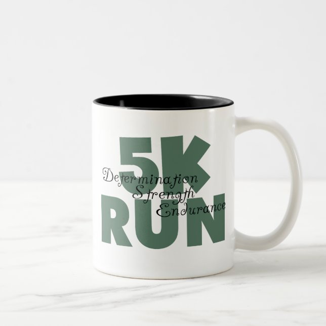 Tasse 2 Couleurs 5 000 Coups de sport vert (Droit)