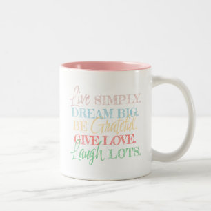 Tasse 2 Couleurs 5 rappels quotidiens : Paroles de sagesse inspiran
