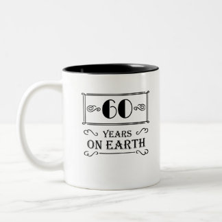 Tasse 2 Couleurs 60 ans sur terre