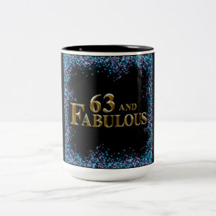 Tasse 2 Couleurs 63e anniversaire 