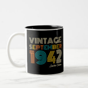 Tasse 2 Couleurs 82e anniversaire Vintage septembre 1942 Limited Ed
