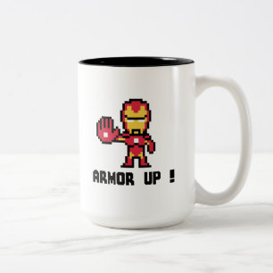 Tasse 2 Couleurs 8Bit Iron Man - Armor Up!