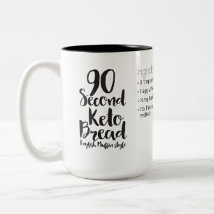 Tasse 2 Couleurs 90 Seconde recette de pain à base de clés—LRG 
