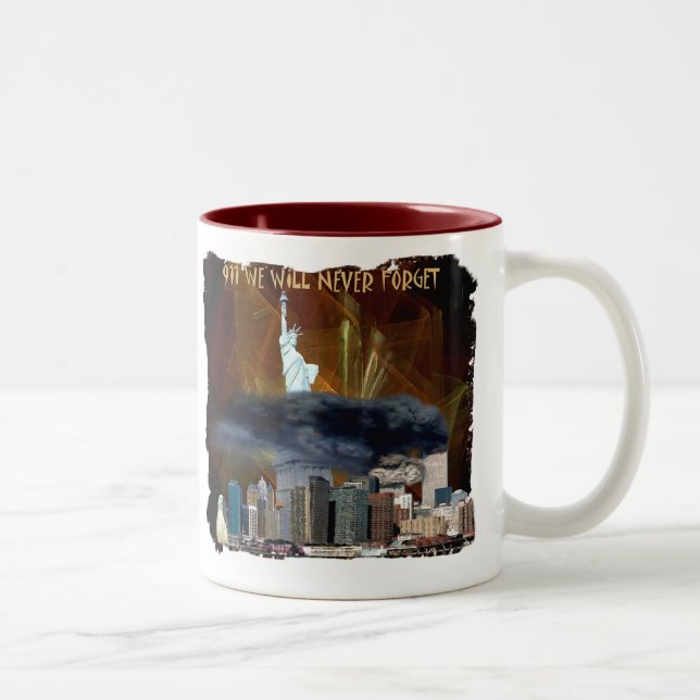 Tasse 2 Couleurs 911 que nous n'oublierons jamais (Droit)