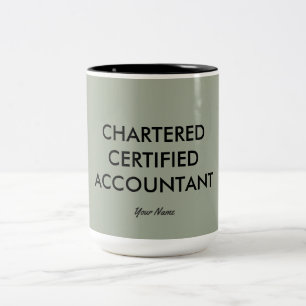 Tasse 2 Couleurs "A affrété le comptable certifié "