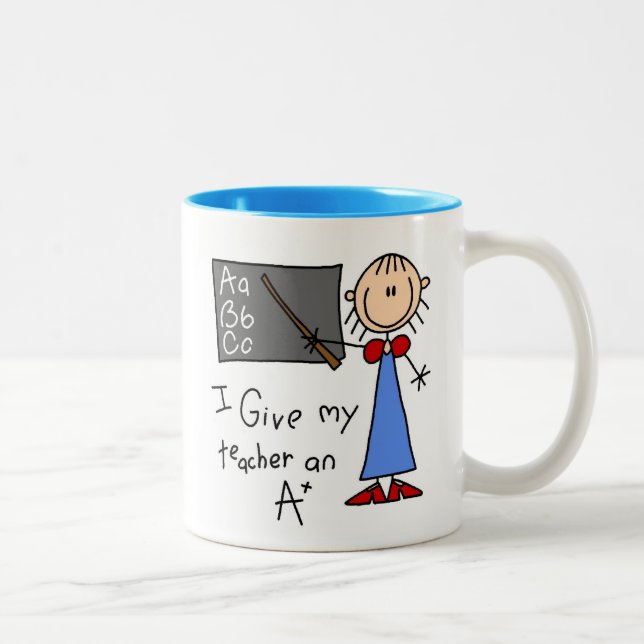 Tasse 2 Couleurs A plus le professeur (Droit)