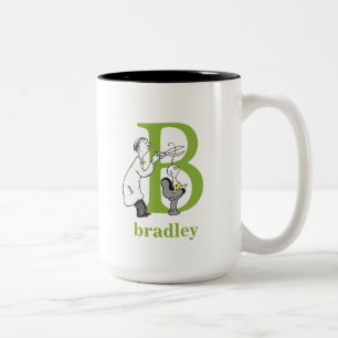 Tasse 2 Couleurs ABC du Dr Seuss : Lettre B - Vert Ajouter Votre