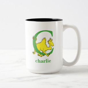 Tasse 2 Couleurs ABC du Dr Seuss : Lettre C - Vert  Ajouter votre n