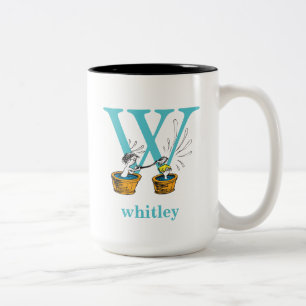 Tasse 2 Couleurs ABC du Dr Seuss : Lettre W - Bleu   Ajouter Votre 