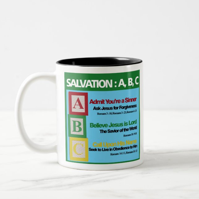 Tasse 2 Couleurs ABC du salut (Gauche)
