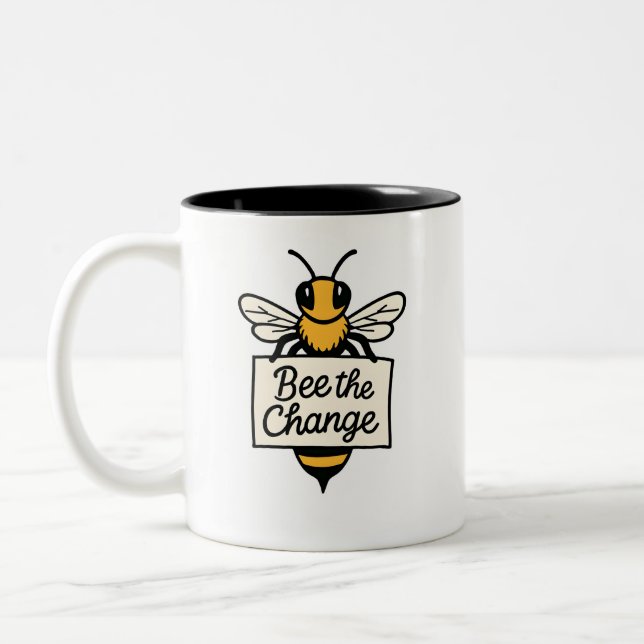 Tasse 2 Couleurs Abee the Change Eco Quote (Gauche)