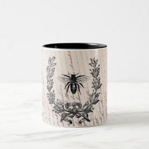 Tasse 2 Couleurs Abeille de miel Vintage française