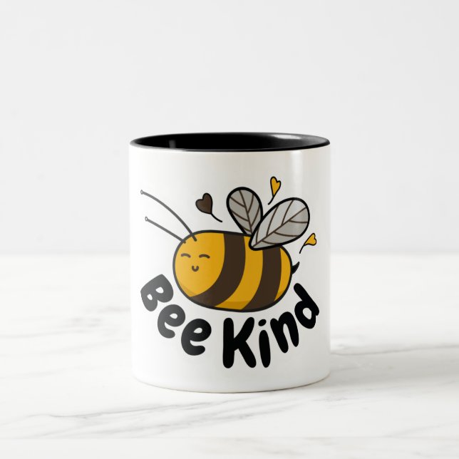Tasse 2 Couleurs Abeille mignonne (Centre)