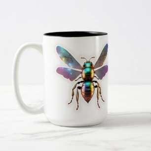 Tasse 2 Couleurs Abeille Moderne