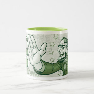 Tasse 2 Couleurs Abraham Lincoln hauts cinq