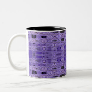 Tasse 2 Couleurs abrégé sur pourpre noir