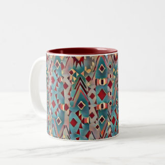 Tasse 2 Couleurs Abstract Boho Aztec