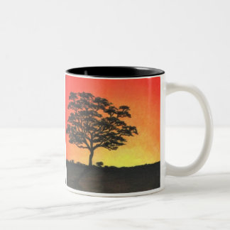 Tasse 2 Couleurs Acacia de coucher du soleil
