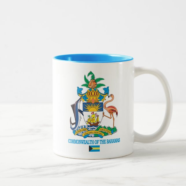 Tasse 2 Couleurs Accord du Commonwealth des Bahamas (Droit)