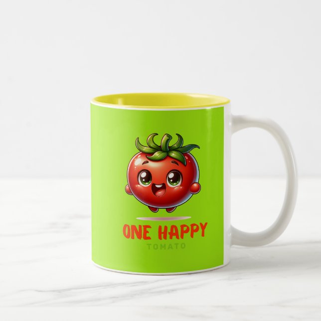 Tasse 2 Couleurs Accrochez-vous sur la petite tomate, le cadeau de  (Droit)