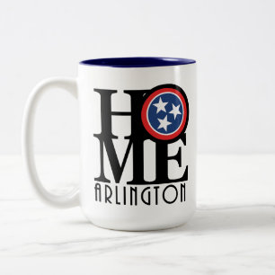 Tasse 2 Couleurs ACCUEIL Arlington Tennessee 15oz