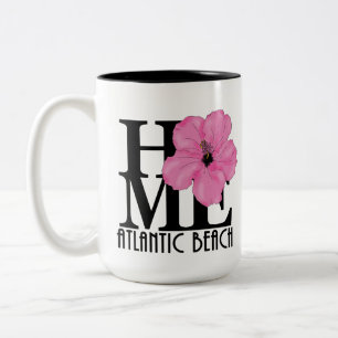 Tasse 2 Couleurs ACCUEIL Atlantic Beach hibiscus rose 15 oz