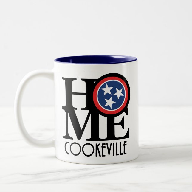 Tasse 2 Couleurs ACCUEIL Cookeville Tennessee 11oz (Gauche)