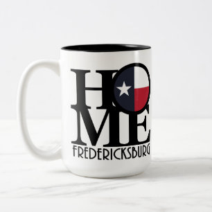 Tasse 2 Couleurs ACCUEIL Fredericsburg Texas 15oz