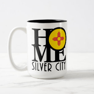 Tasse 2 Couleurs ACCUEIL Silver City New Mexico 15oz
