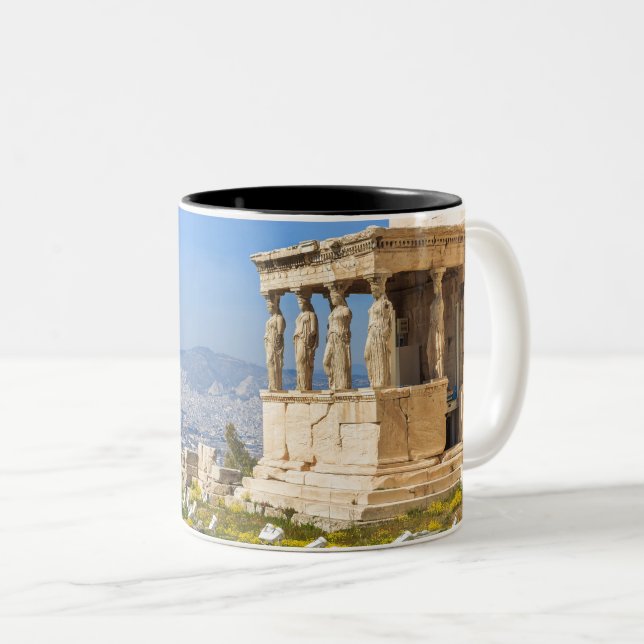 Tasse 2 Couleurs Acropole Hill Athènes Grèce | Athènes (Devant droit)