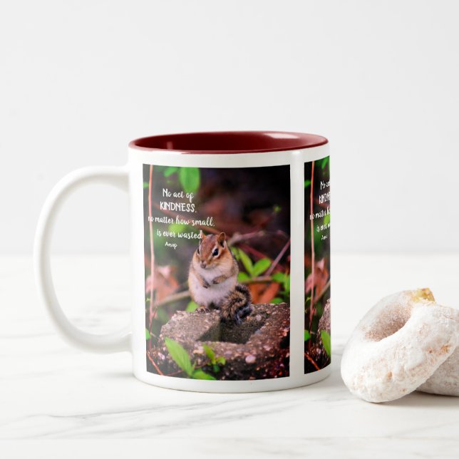 Tasse 2 Couleurs Actes De Gentillesse Citation Inspirationnelle Chi (Avec donut)