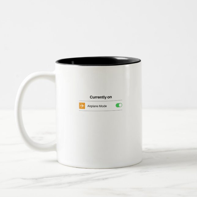 Tasse 2 Couleurs Actuellement en mode avion (Gauche)
