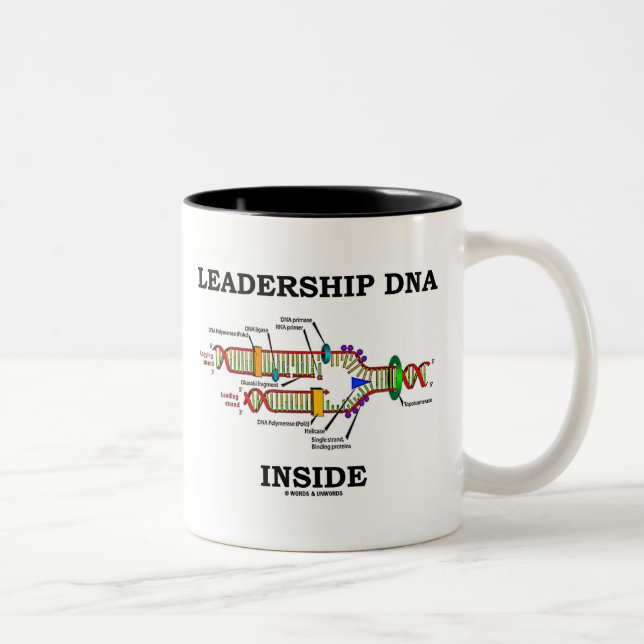 Tasse 2 Couleurs ADN de leadership à l'intérieur (réplication de l' (Droit)