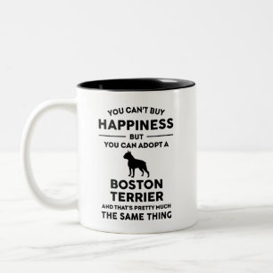Tasse 2 Couleurs Adoptez Boston Terrier Happiness