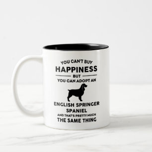 Tasse 2 Couleurs Adoptez un anglais Springer Spaniel Happiness