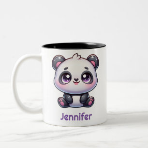 Tasse 2 Couleurs Adorable Kawaii Panda Conception personnalisée