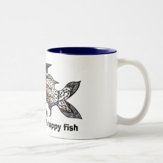 Tasse 2 Couleurs affamé de poissons heureux