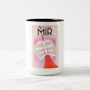 Tasse 2 Couleurs Affiche de la Station spatiale russe MIR