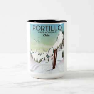 Tasse 2 Couleurs Affiche de voyage Buenos Aires, Argentine