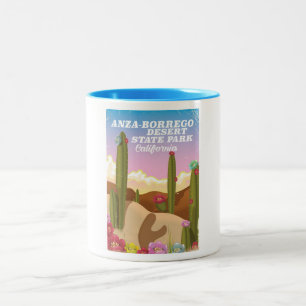 Tasse 2 Couleurs Affiche de voyage dans le parc d'État du désert d'