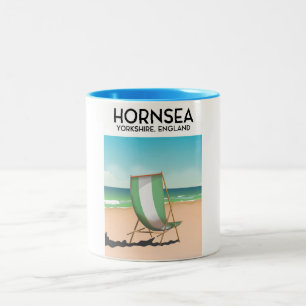 Tasse 2 Couleurs Affiche de voyage Hornsea, Hornsea, Yorkshire Angl