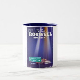 Tasse 2 Couleurs Affiche de voyage sur la route extraterrestre de R