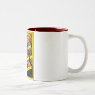 Tasse 2 Couleurs Affiche de WPA de magasin de fruit -